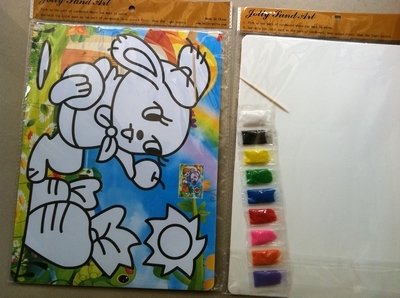 무료 배송 600 개/몫 색상 모래 아트 그림 어린이 장난감 선물 세트